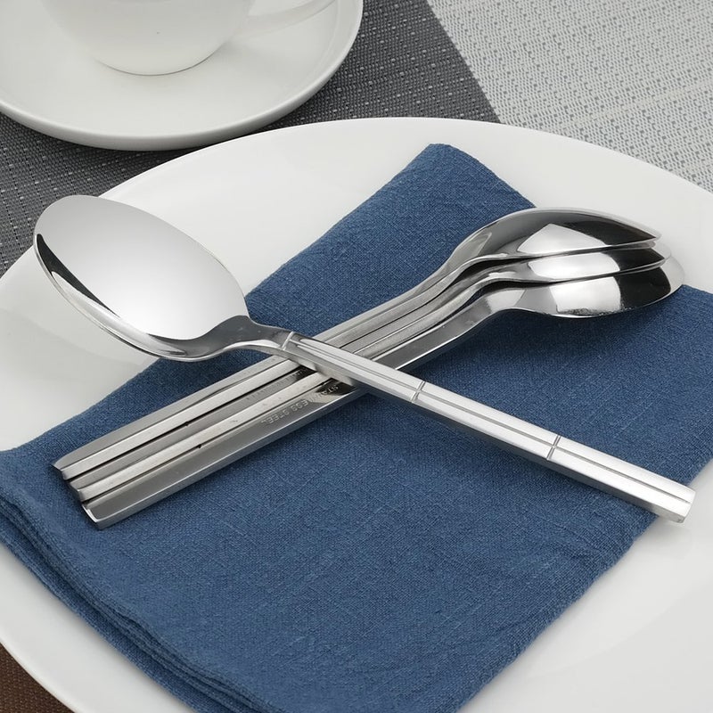 Lesbin 12-Piece Stainless Steel Dinner Spoons Table Spoons, 7.83-Inch - Image 4